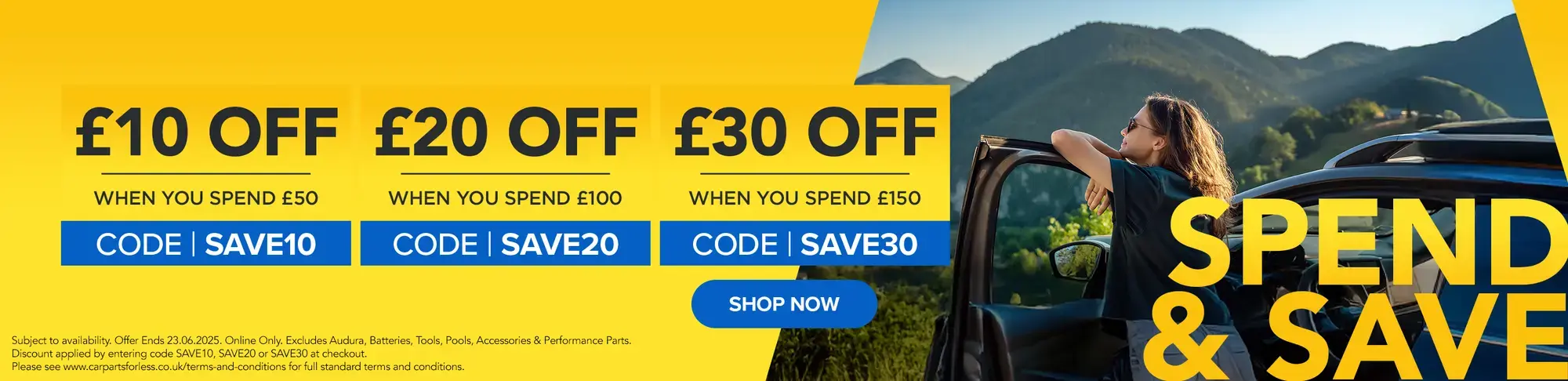 Spend & Save 18th June - use code