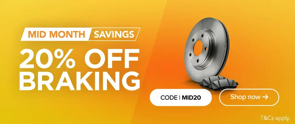 20% off Braking with Code MID20
