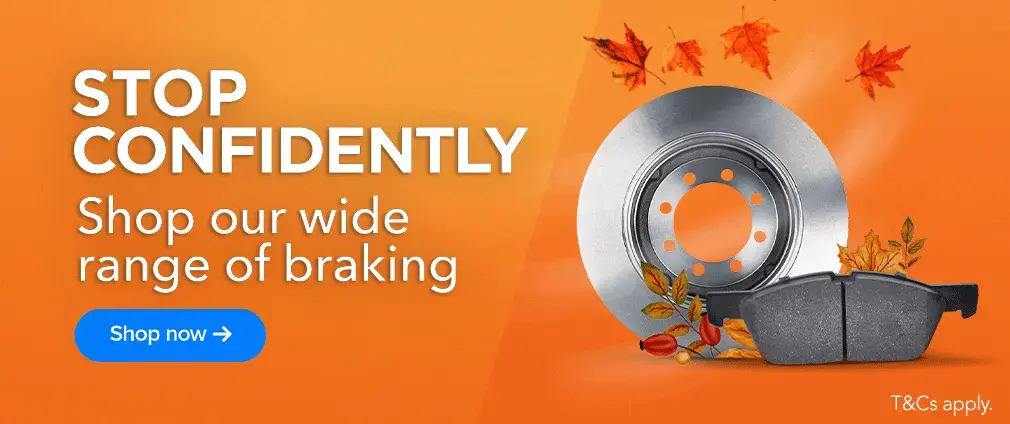 Stop confidently - shop our range of Braking
