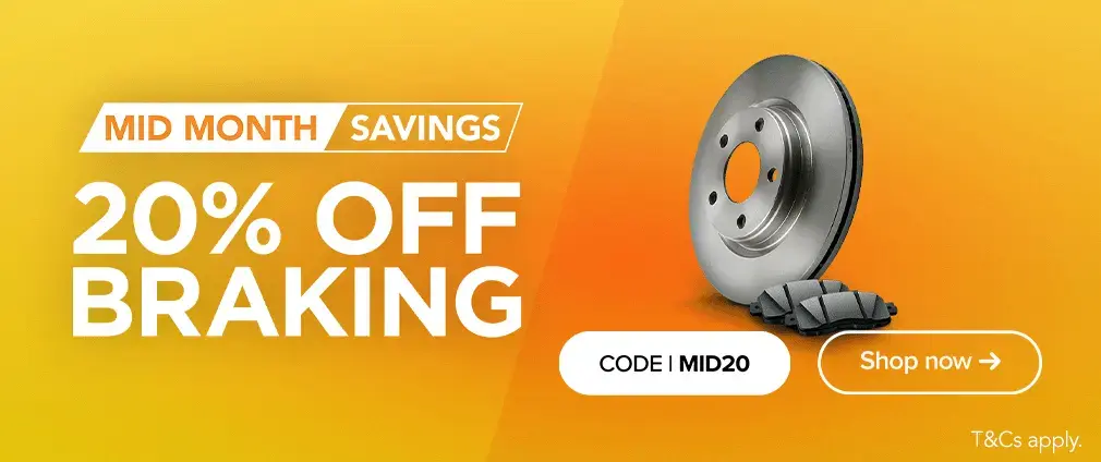 Mid year savings on Braking with code MID20
