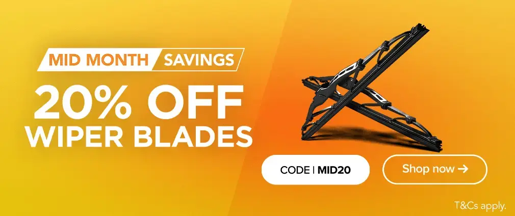 Mid year savings on Wipers with code MID20
