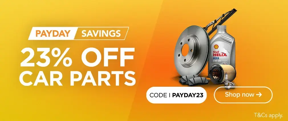 Payday Savings 23% off Car Parts - Apply code at checkout  