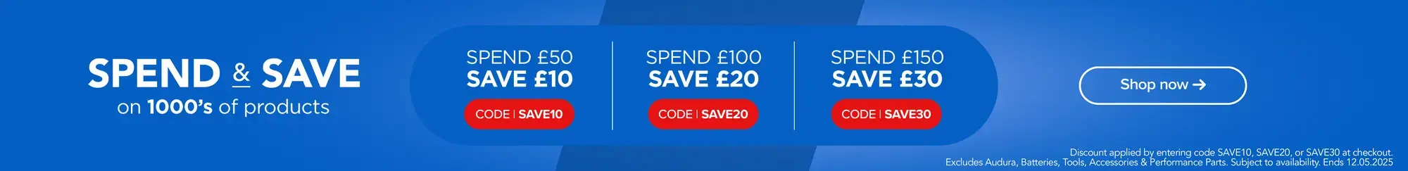 Spend and Save on Car Parts