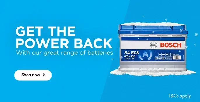 Get the power back with our great range of Batteries