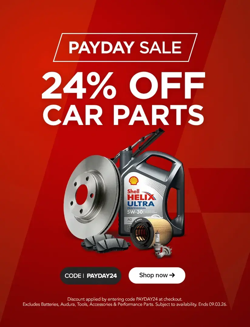 Save 24% on Car Parts with code PAYDAY24