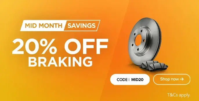 20% off Braking with code MID20
