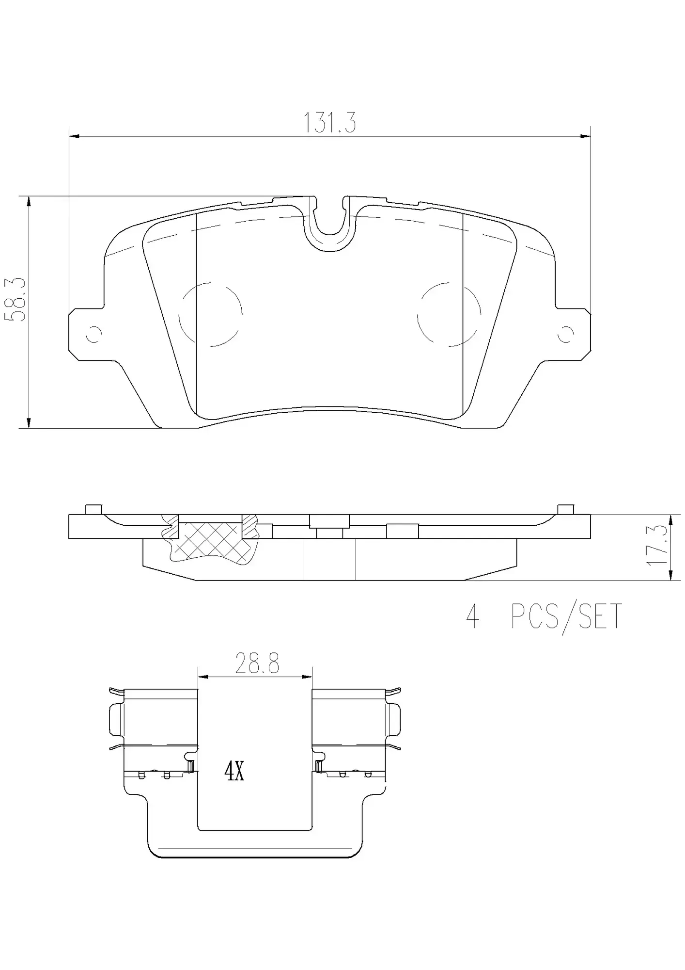 Brembo Xtra Ceramic Brake Pad