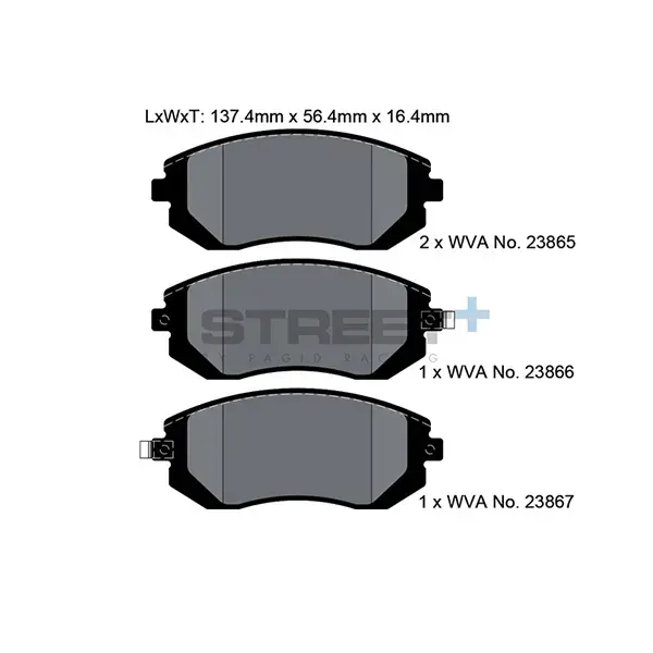 Pagid Street+ Brake Pad