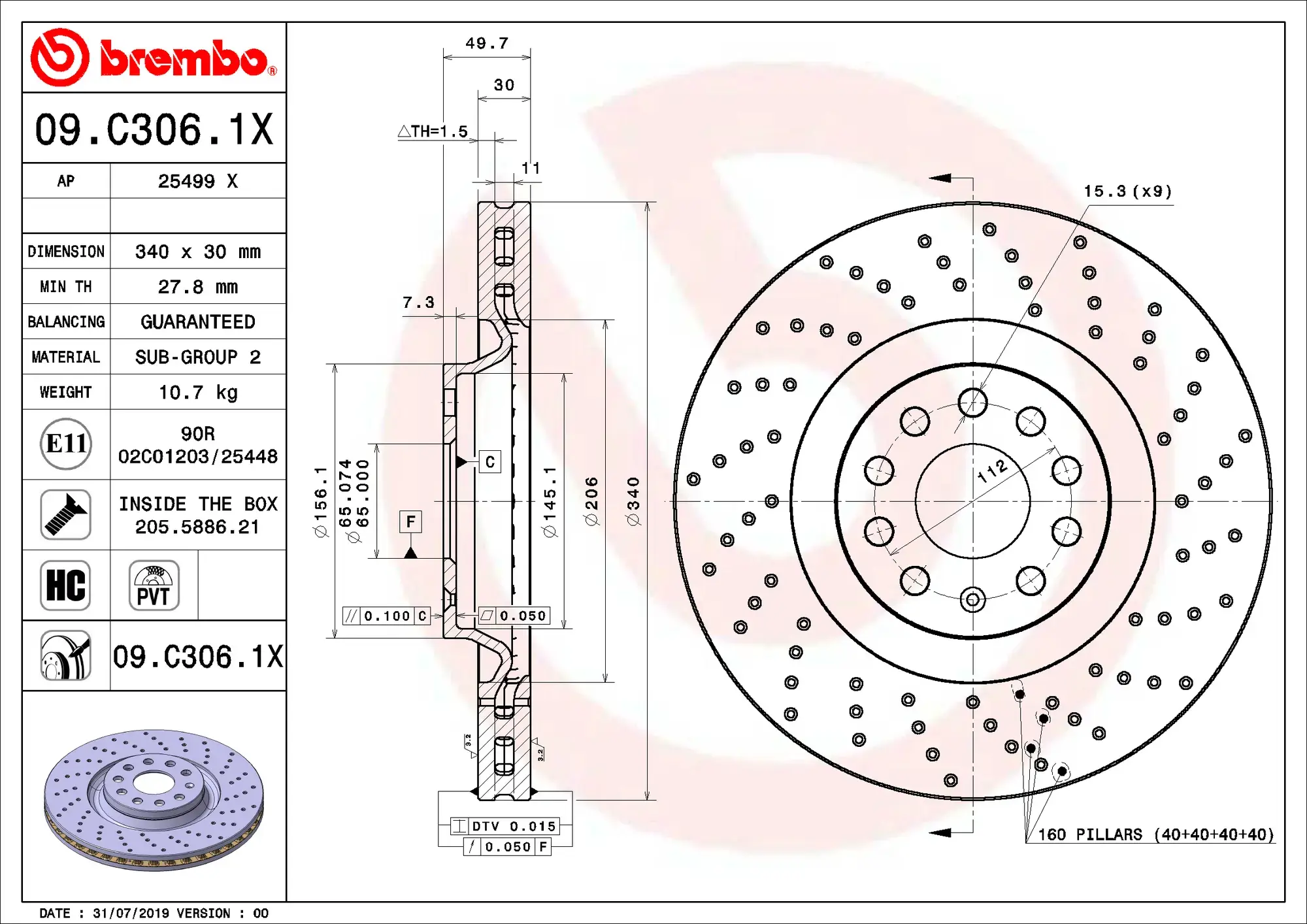 Brembo Xtra Brake Disc