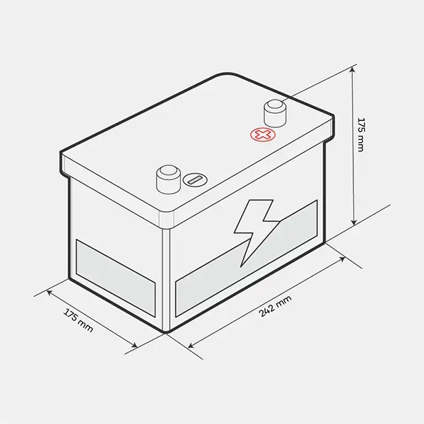 Lion 075 Car Battery - 3 Year Guarantee