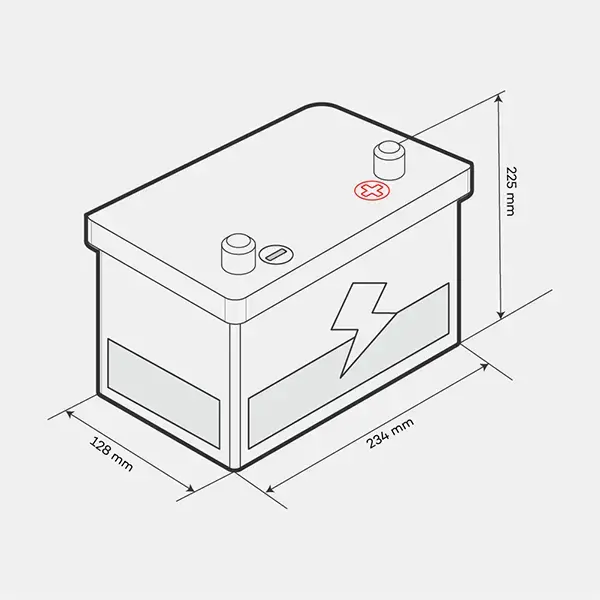 Lion 158 Car Battery - 3 Year Guarantee