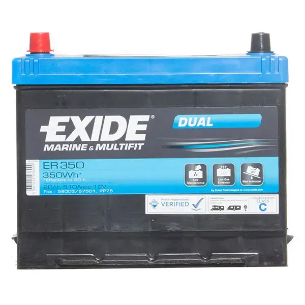 Exide ER350 Battery - 80Ah