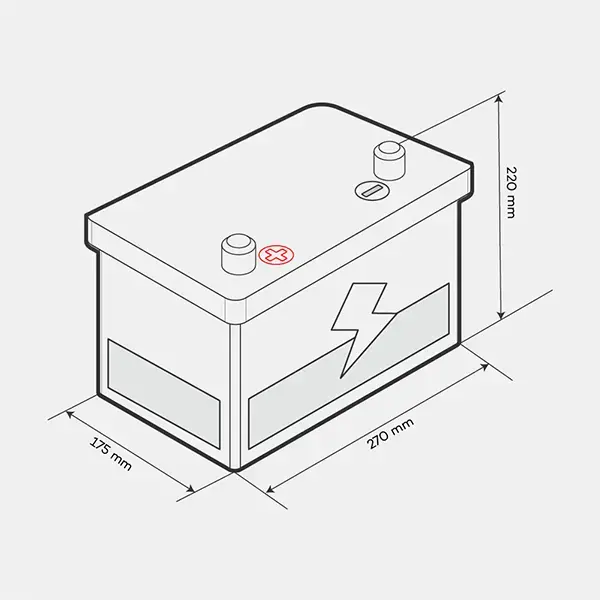 Lion Battery Type 677 - 70Ah