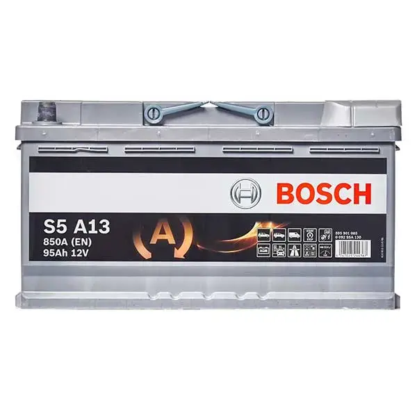 Bosch S5A13 AGM Stop/Start 019 95AH 850CCA Car Battery - 3 Year Guarantee