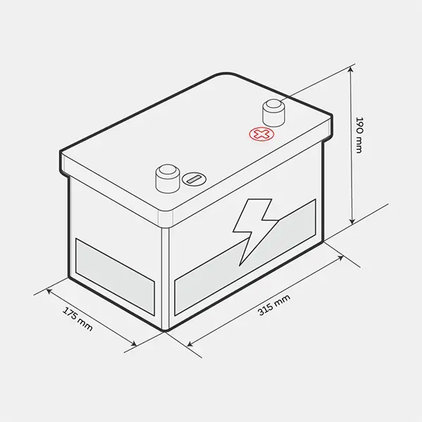 Lion AGM Stop/Start 115 80AH 800CCA Car Battery - 3 year Guarantee