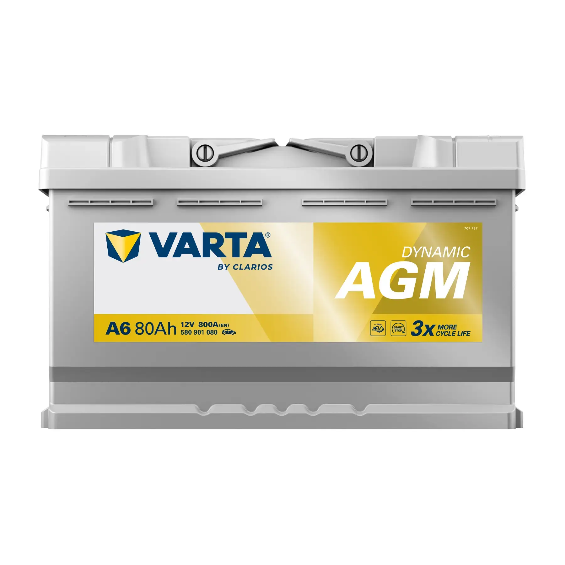 Varta AGM Stop/Start 115 80AH 800 CCA Car Battery - 3 Year Guarantee