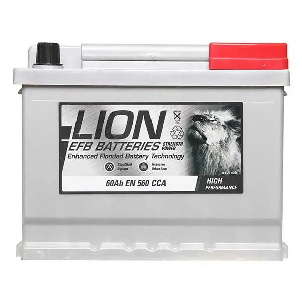 Lion EFB Stop/Start 027 60AH 560CCA Car Battery - 3 year Guarantee