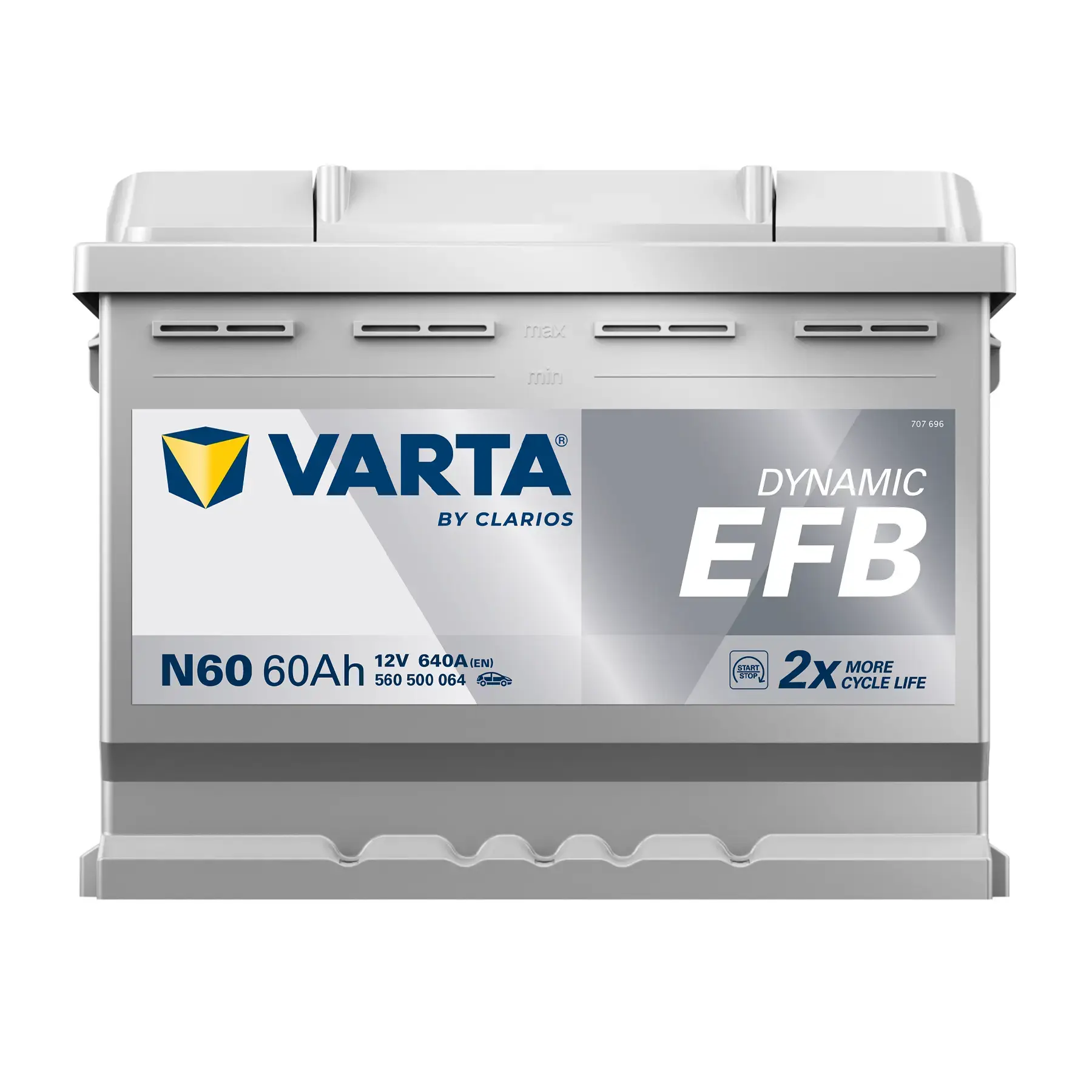 Varta EFB Stop/Start 027 60AH 640CCA Car Battery - 3 Year Guarantee
