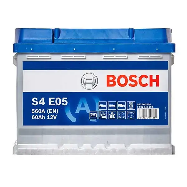 Bosch S4E05 EFB Stop/Start 027 60AH 640CCA Car Battery - 3 year Guarantee