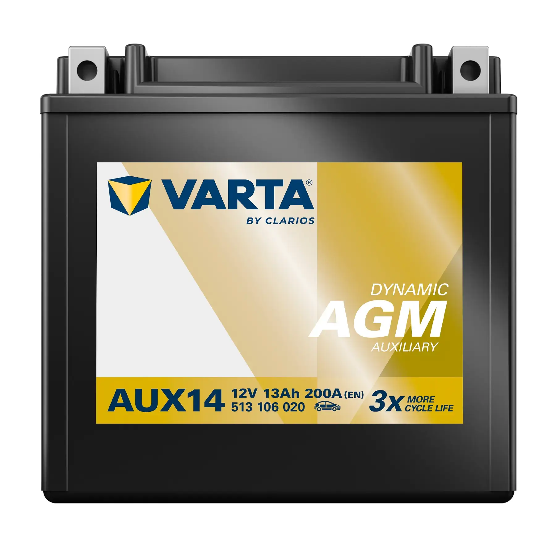 Varta AUX14 AGM Stop/Start 13AH 200CCA Auxilary battery - 1 Year Guarantee