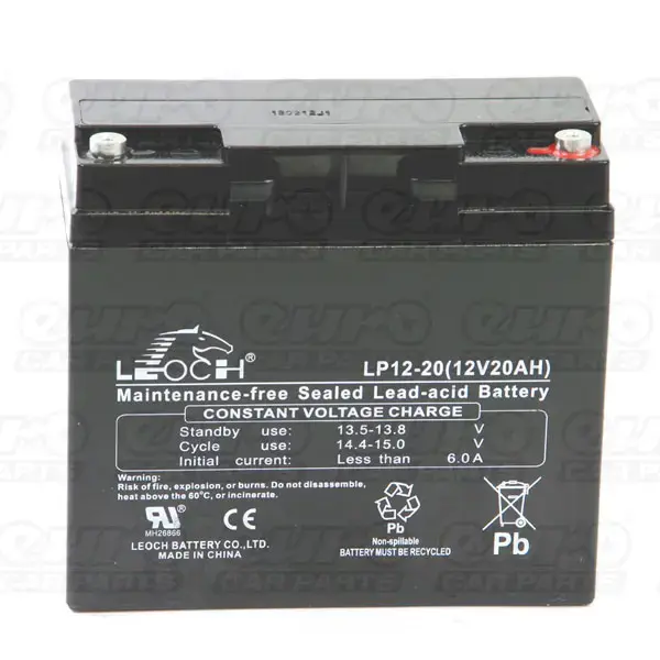 Leoch VRLA Sealed Battery - 12V 20Ah