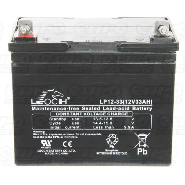 Leoch VRLA Sealed Battery - 12V 33Ah