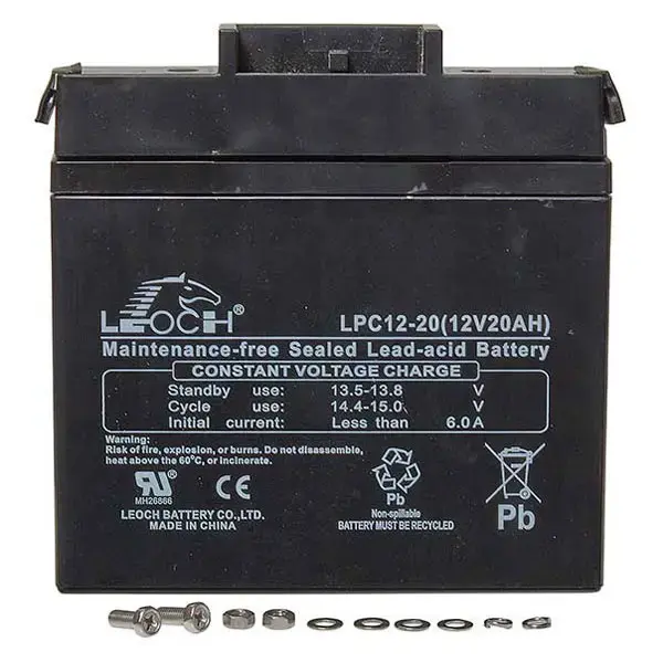 Leoch AGM Golf Trolley Battery - 12V 20Ah