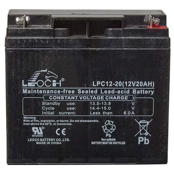 Leoch AGM Golf Trolley Battery - 12V 20Ah