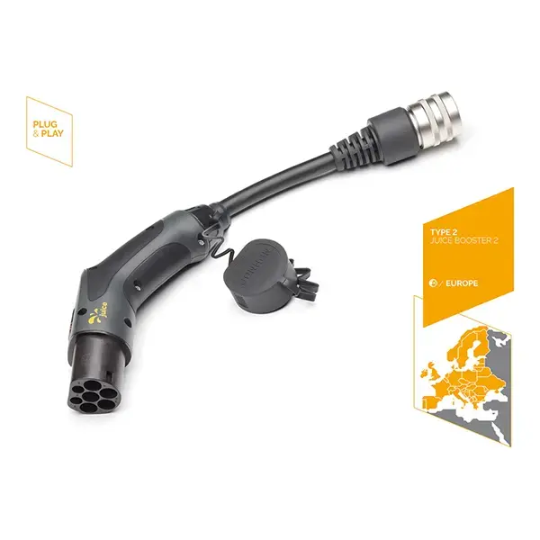 Juice Technology Connector Type 2 Black Charging Station Plug Adapter – 32A