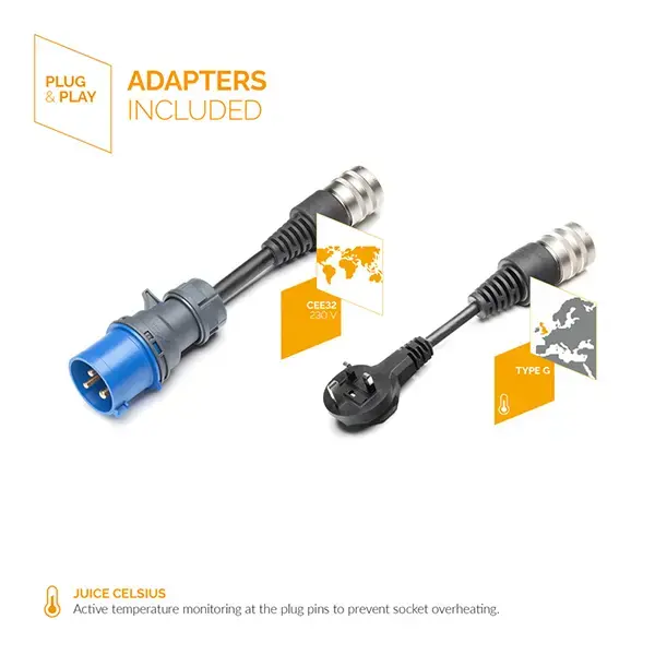 Juice Technology Booster 2 Home Set – Portable EV Charging Station 22kW