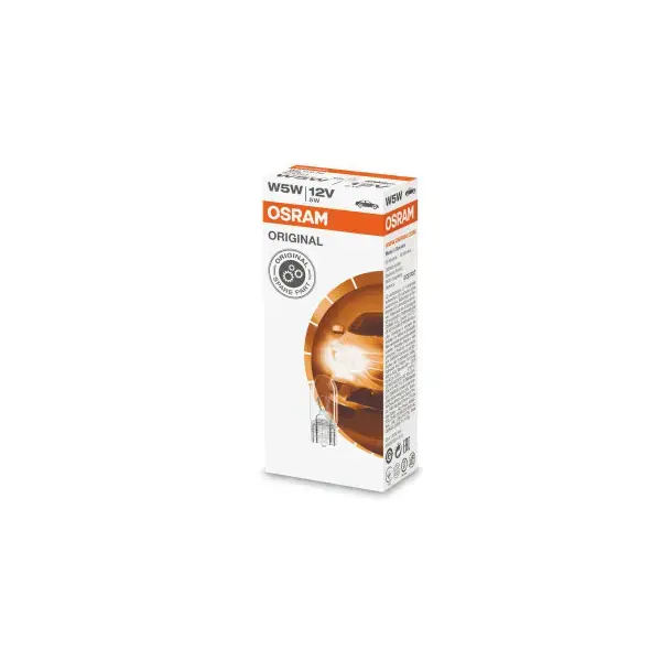 Osram 501 12V 5W Capless Bulb Clear - Single Bulb