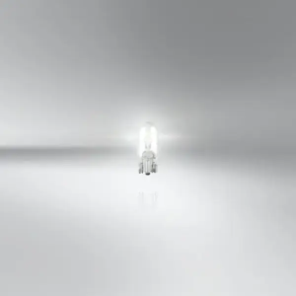 Osram 501 12V 5W Capless Wedge Bulb Clear - Twin Pack