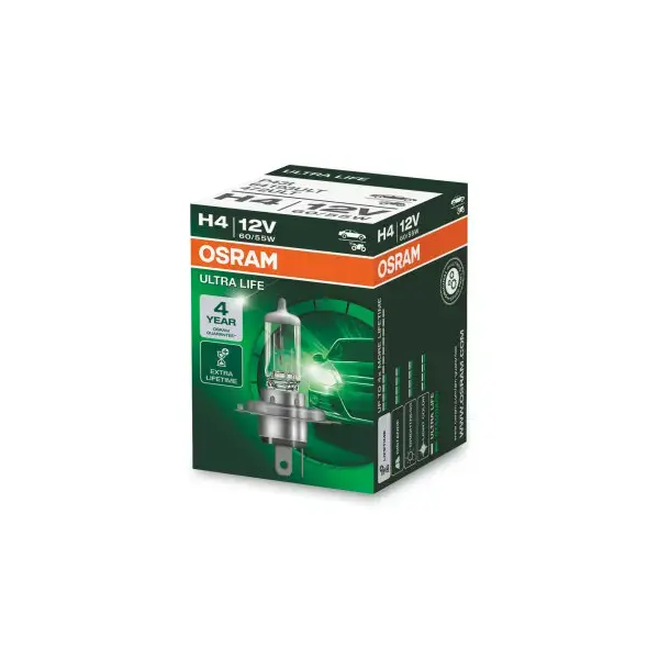 Osram Ultra Life H4 (472) 12v 55w/60w - Single Bulb 3 Pin