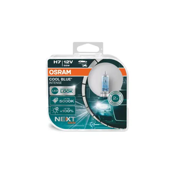 Osram Cool Blue Intense Next Gen H7 Headlight Bulbs Twin Pack