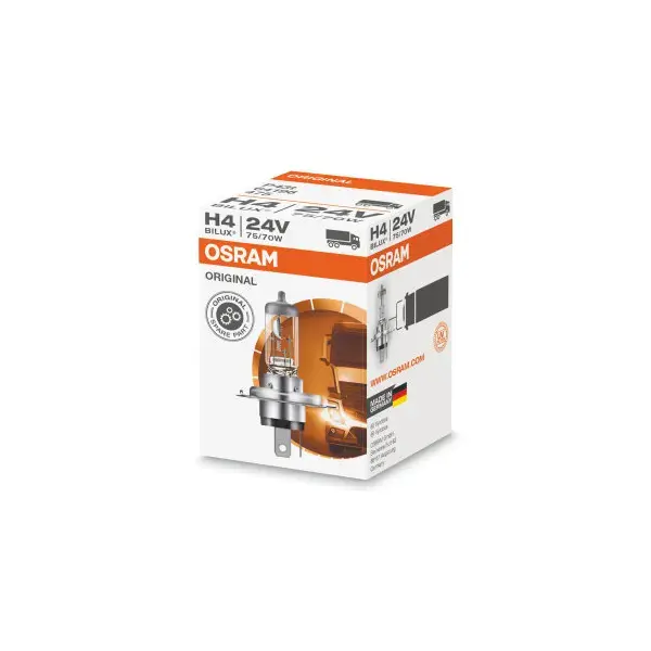 Osram 24v 75/75w H4 Halogen Bulb - Single Boxed