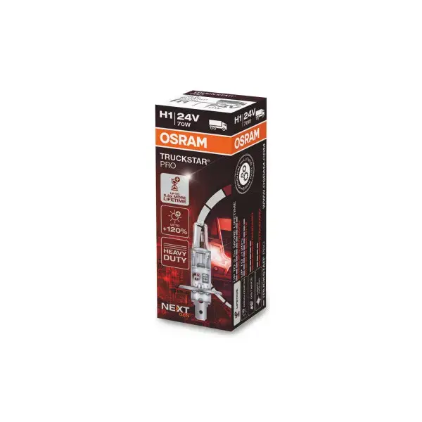 Osram Truckstar Pro 466 H1 24V 70W Long Life Halogen Bulb