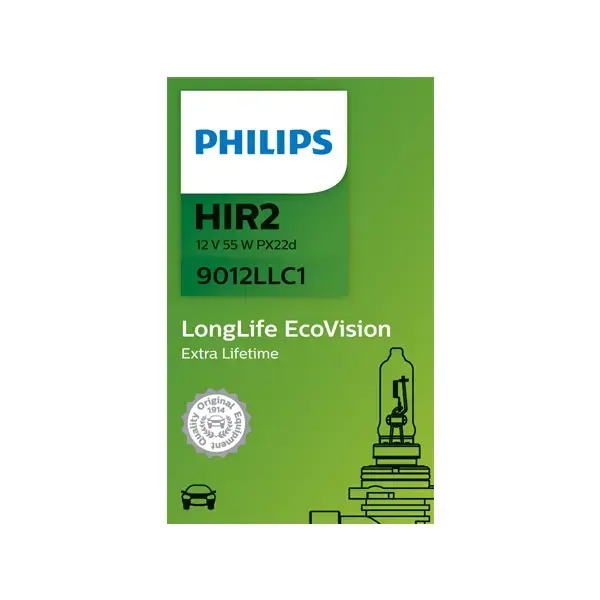Philips Long Life HIR2 12V 55W Halogen Infrared Bulb - Single Bulb