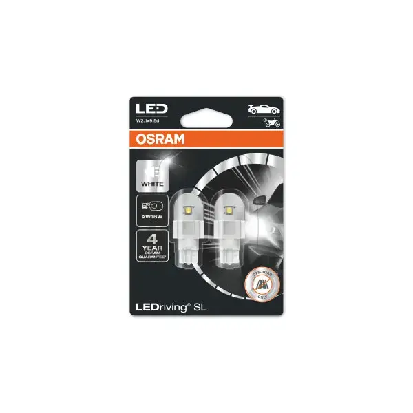 Osram OSRAM 921 Longlife LED  W16W 12V 6000K Cool White  Twin Pack