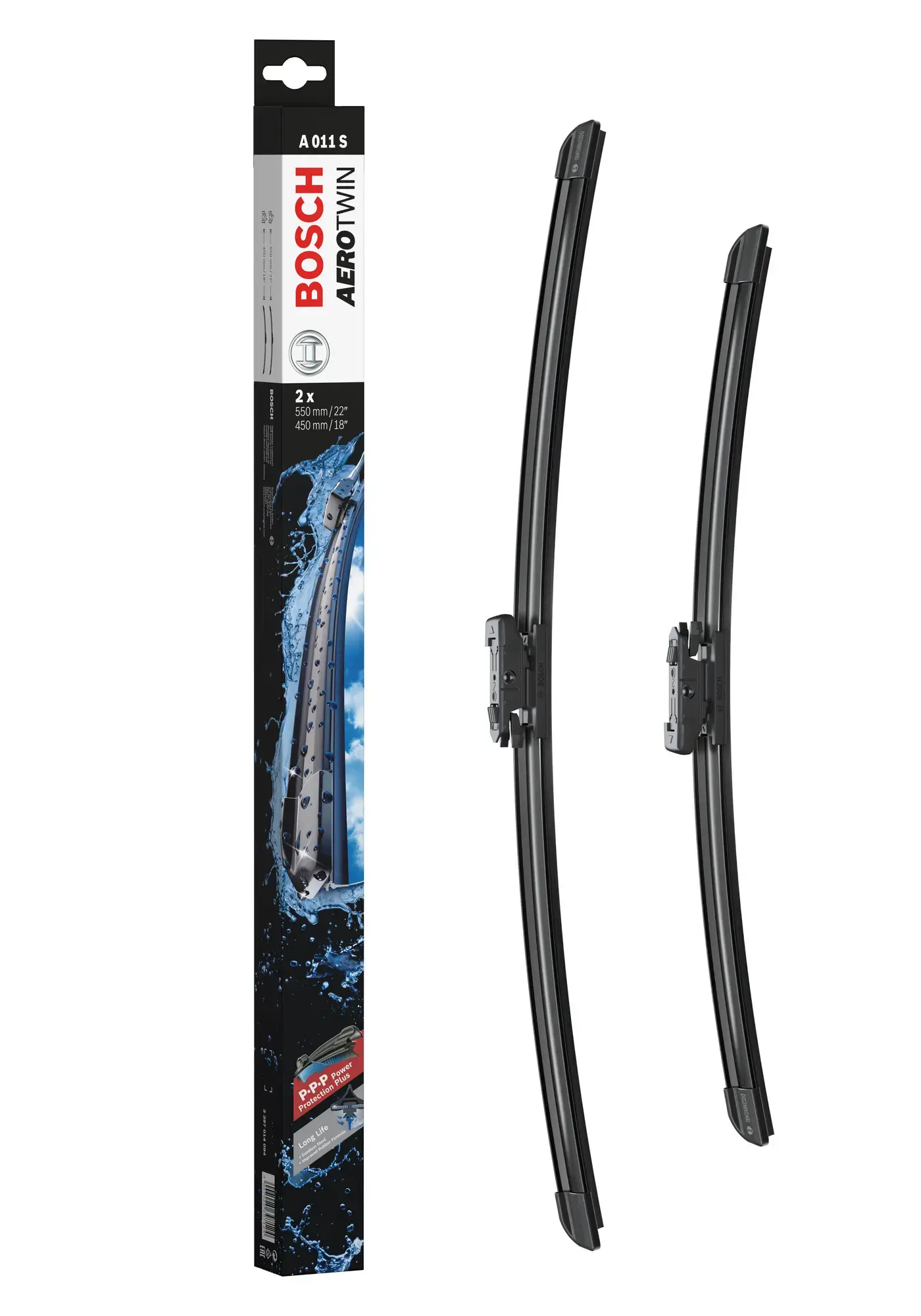 Bosch Aerotwin Flat Wiper Blade Set A011S
