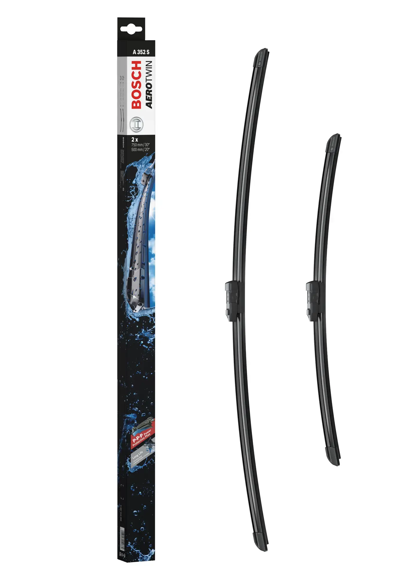 Bosch Aerotwin Flat Wiper Blade Set A352S