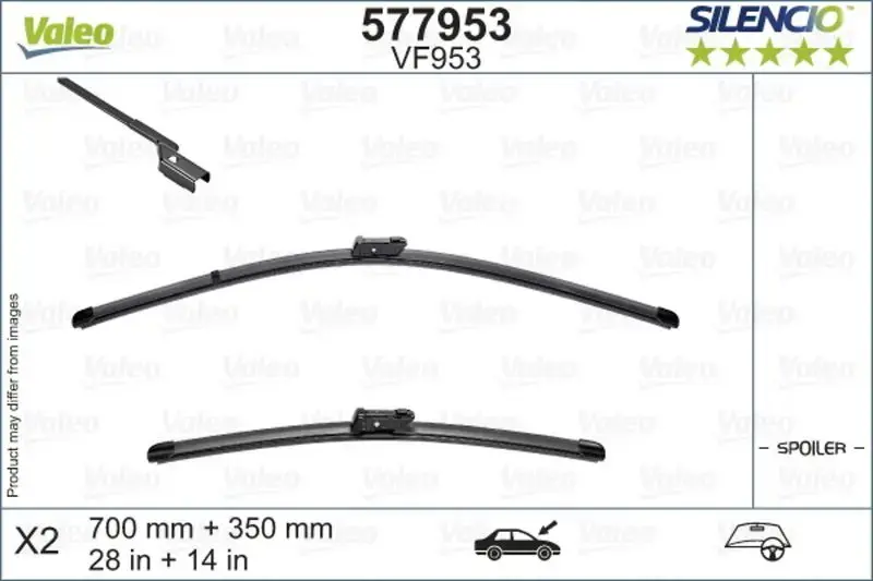 Valeo Universal Flat Wiper Blade