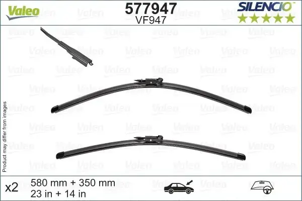 Valeo Silencio Origninal Equipment Wiper Blade Set VF947