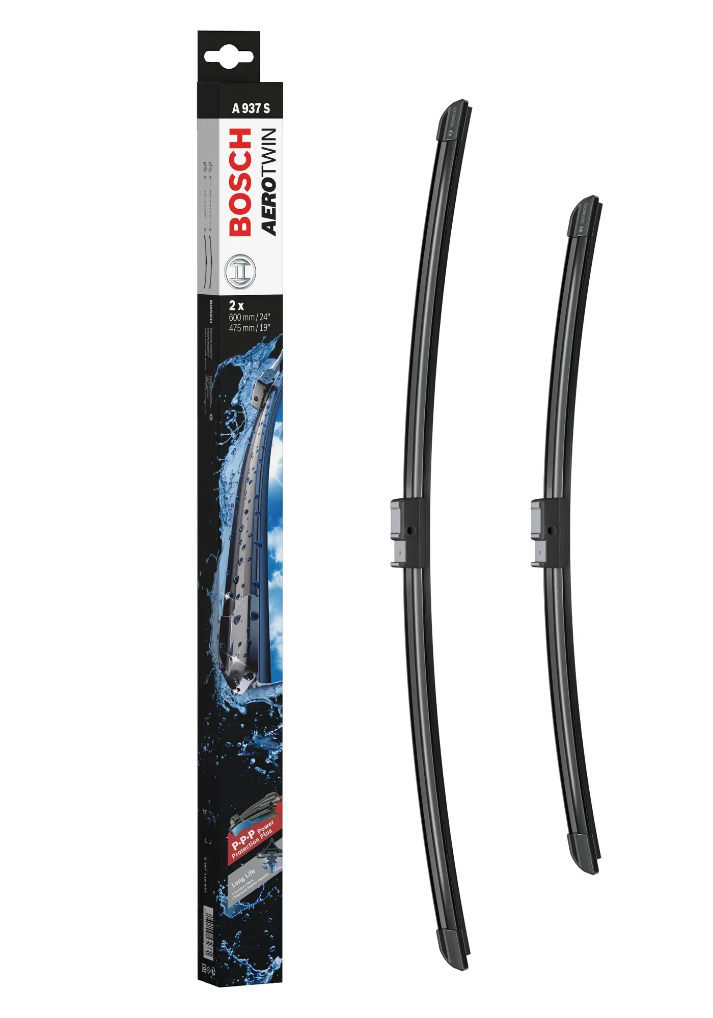 Bosch Aerotwin Flat Wiper Blade Set A937S
