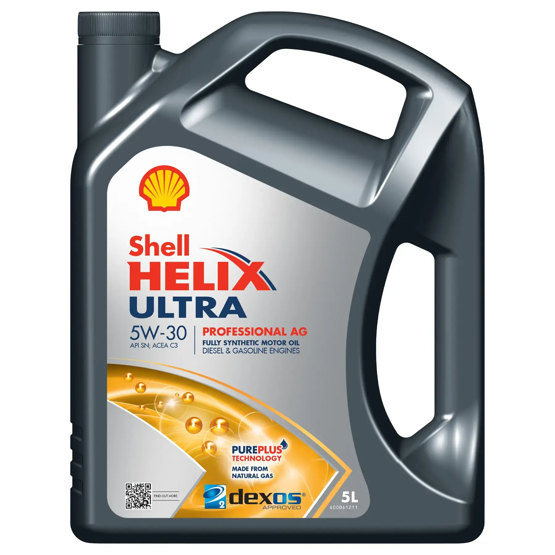 Shell Helix Ultra Professional AG Engine Oil - 5W-30 - 5Ltr