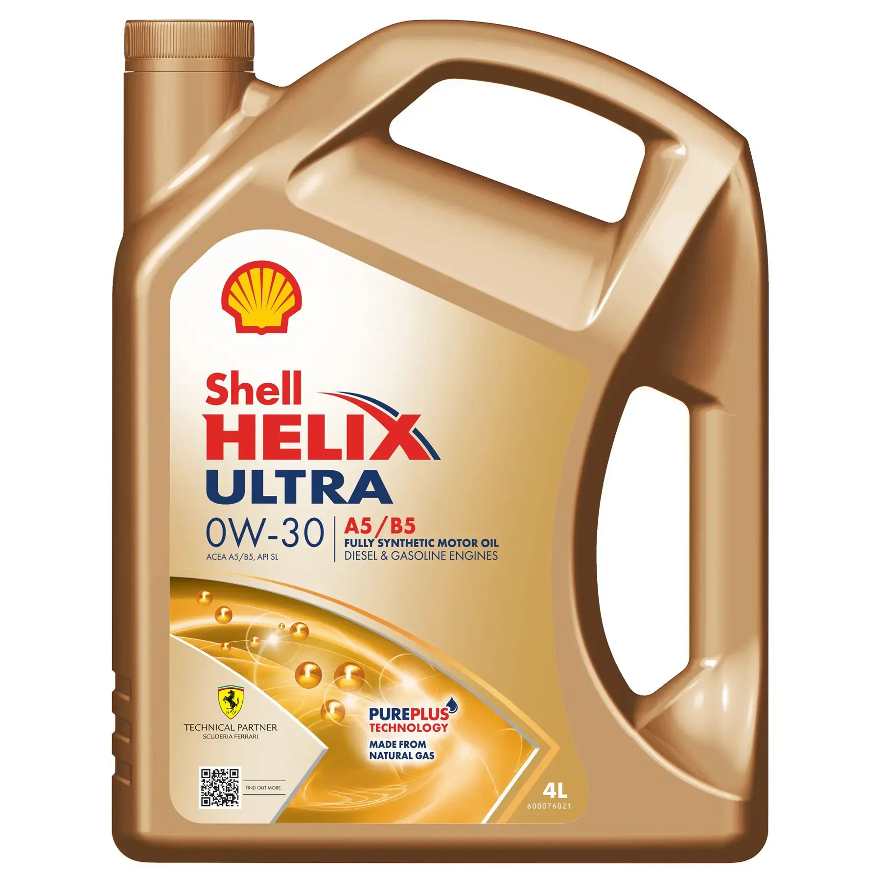 Shell Helix Ultra A5/B5 Engine Oil - 0W-30 - 4Ltr