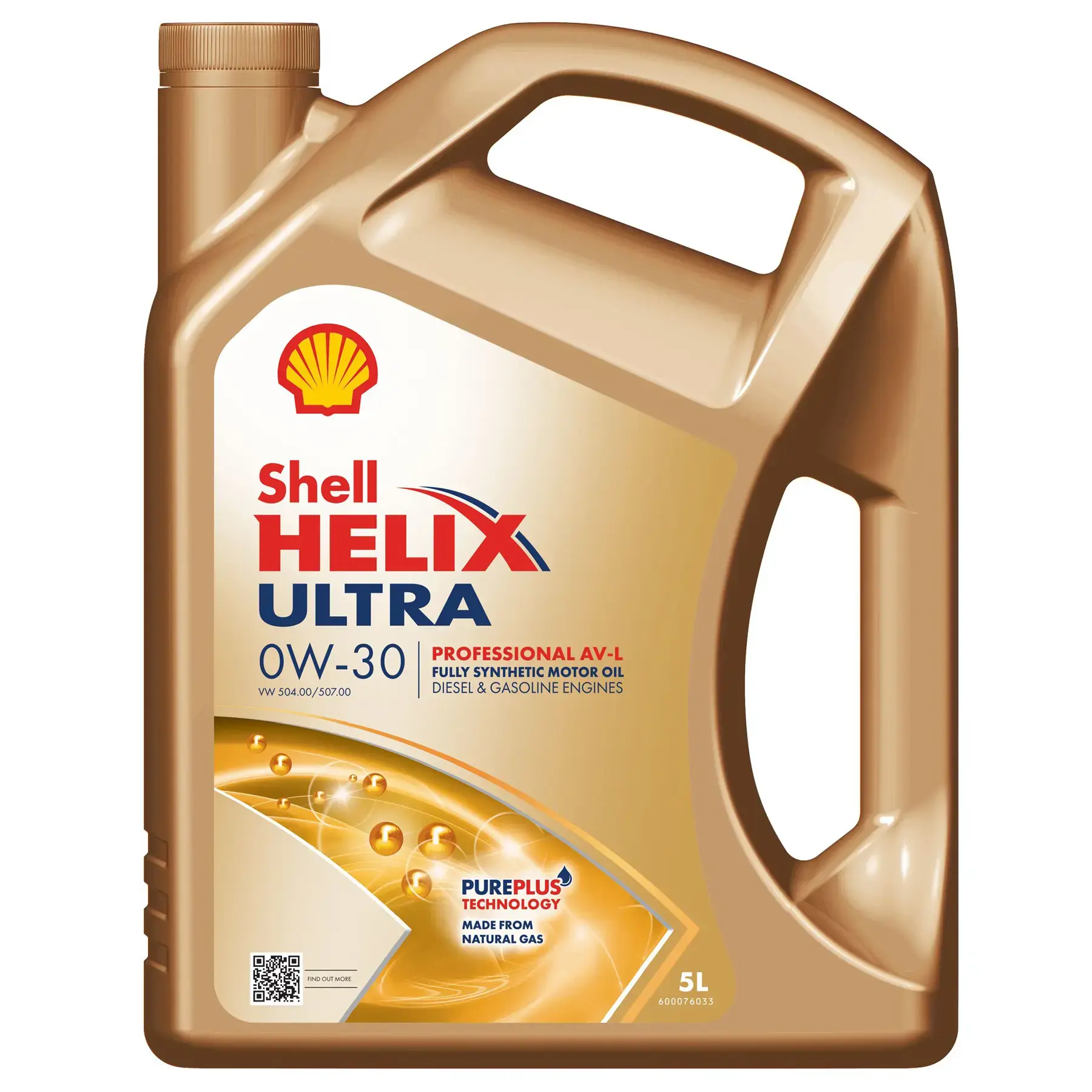 Shell Helix Ultra Professional AV-L Engine Oil - 0W-30 - 5Ltr