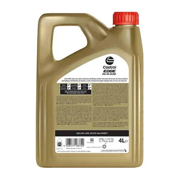 Castrol Edge A5/B5 Engine Oil - 0W-30 - 4Ltr