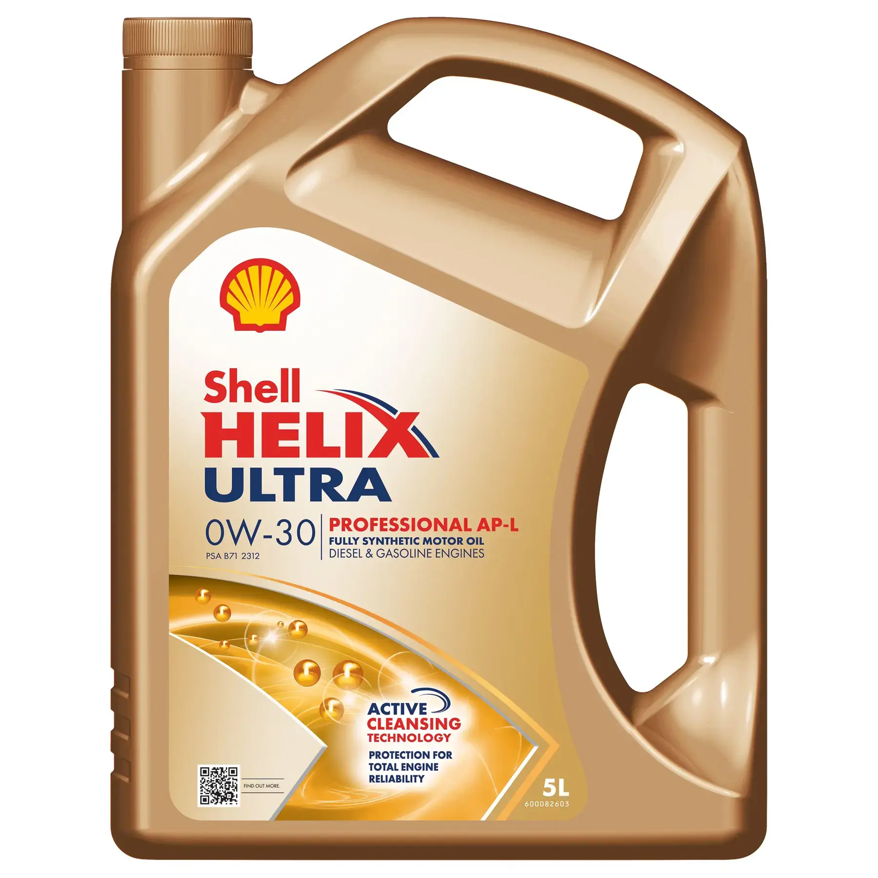 Shell Helix Ultra Professional AP-L Engine Oil - 0W-30 - 5Ltr