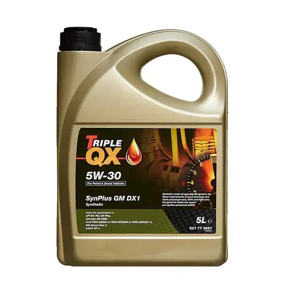 Triple QX SynPlus Engine Oil 5W-30 GM Dexos1 - 5Ltr