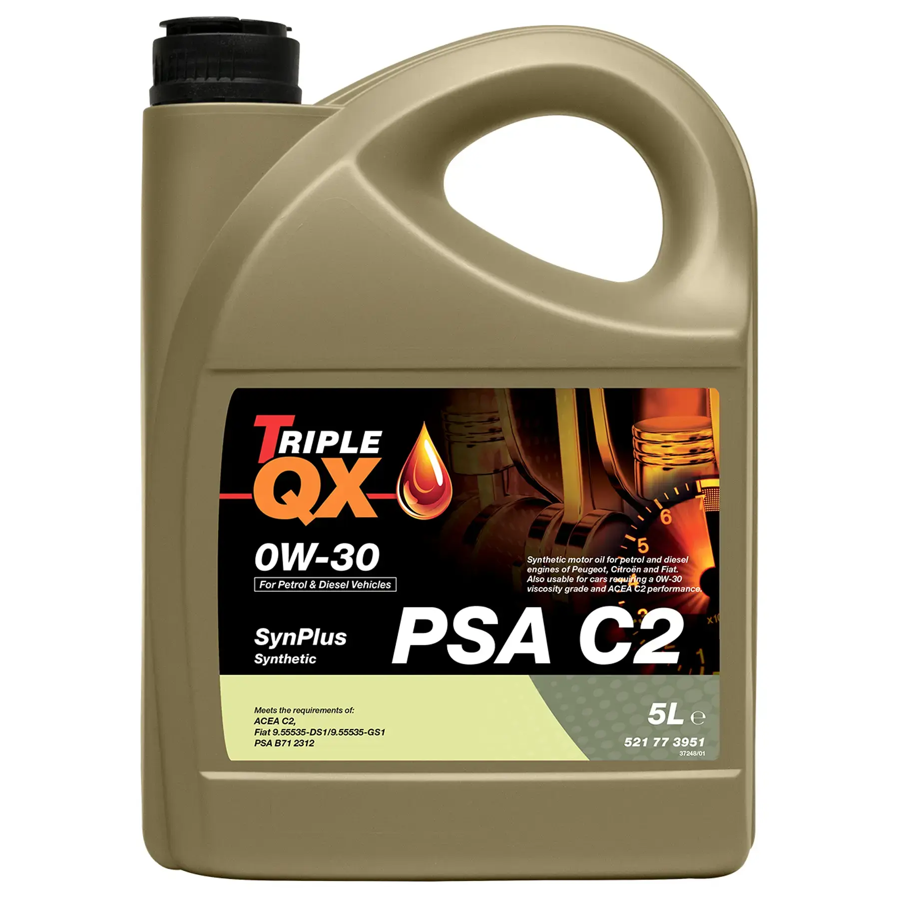 Triple QX SYNPLUS PSA C2 0W-30 5 Ltr